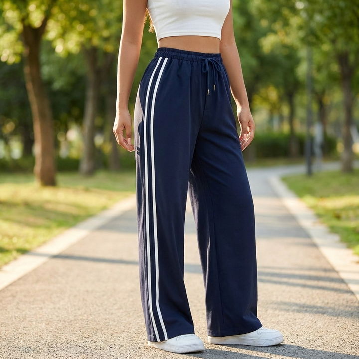 Trendy Sportowe Szerokie Spodnie