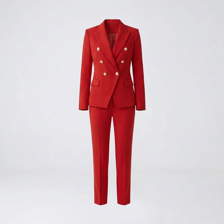 Dwuczesciowy zestaw blazer i spodni