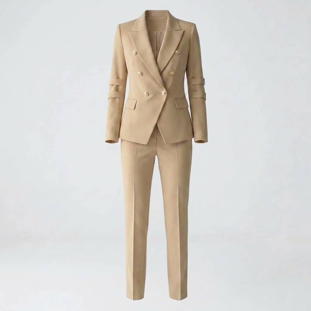 Dwuczesciowy zestaw blazer i spodni