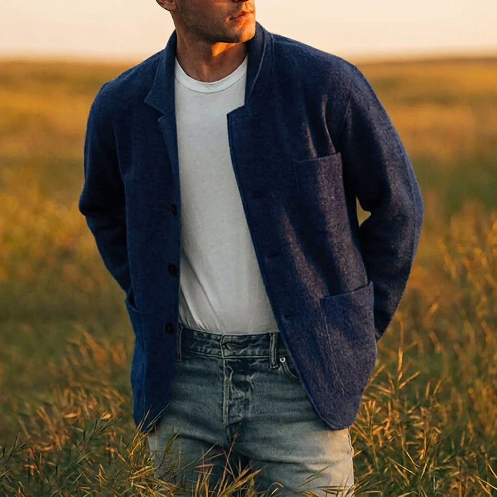 Casual Checked Blazer dla Mężczyzn