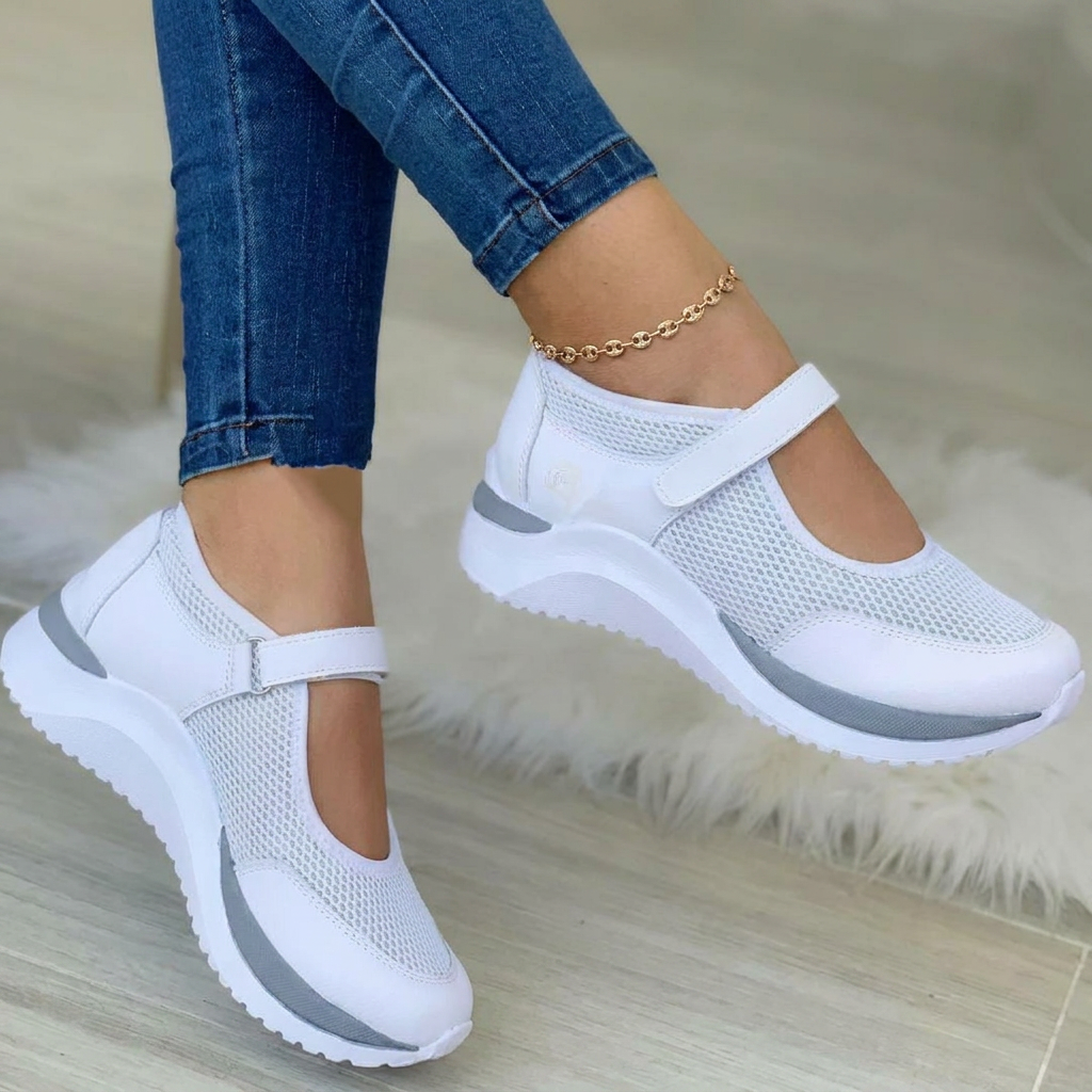 Buty Damskie Sportowe Z Paskiem