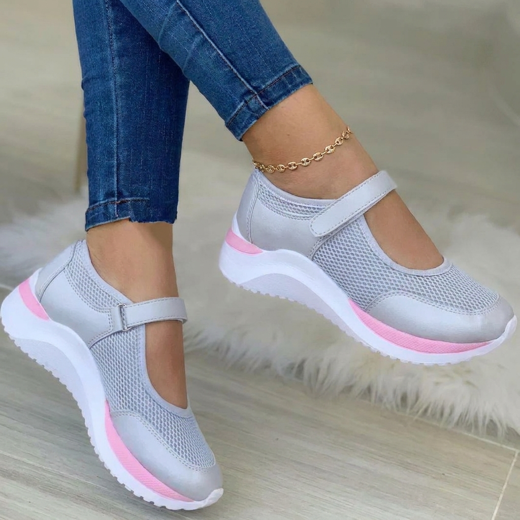 Buty Damskie Sportowe Z Paskiem
