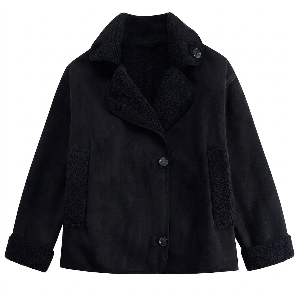 Veste femme avec col à revers et doublure synthétique