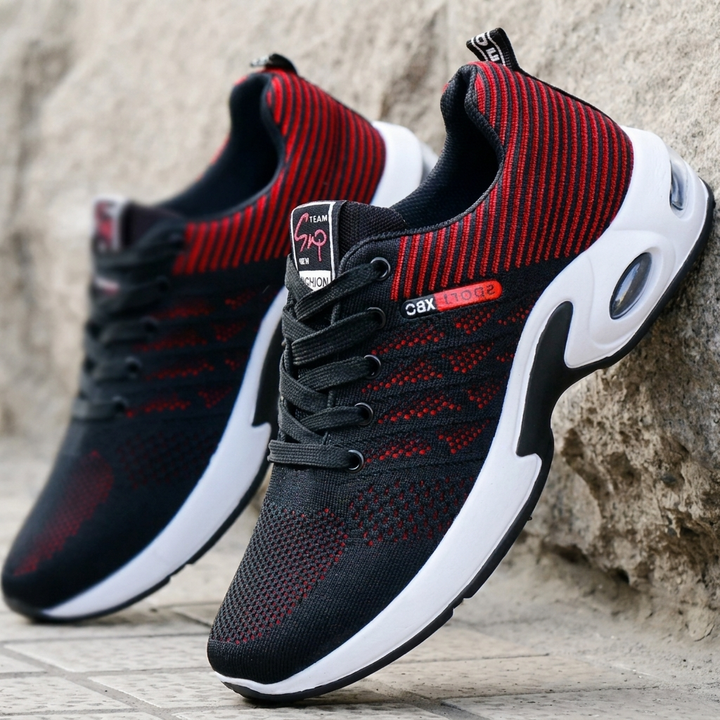Buty Sportowe Męskie Oddychające, Czerwony 39