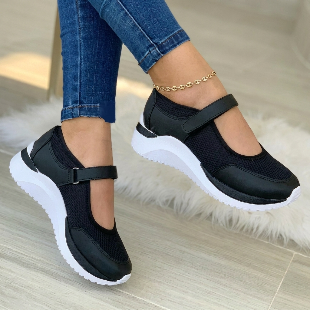 Damskie Buty Sportowe Ortopedyczne Na Rzep