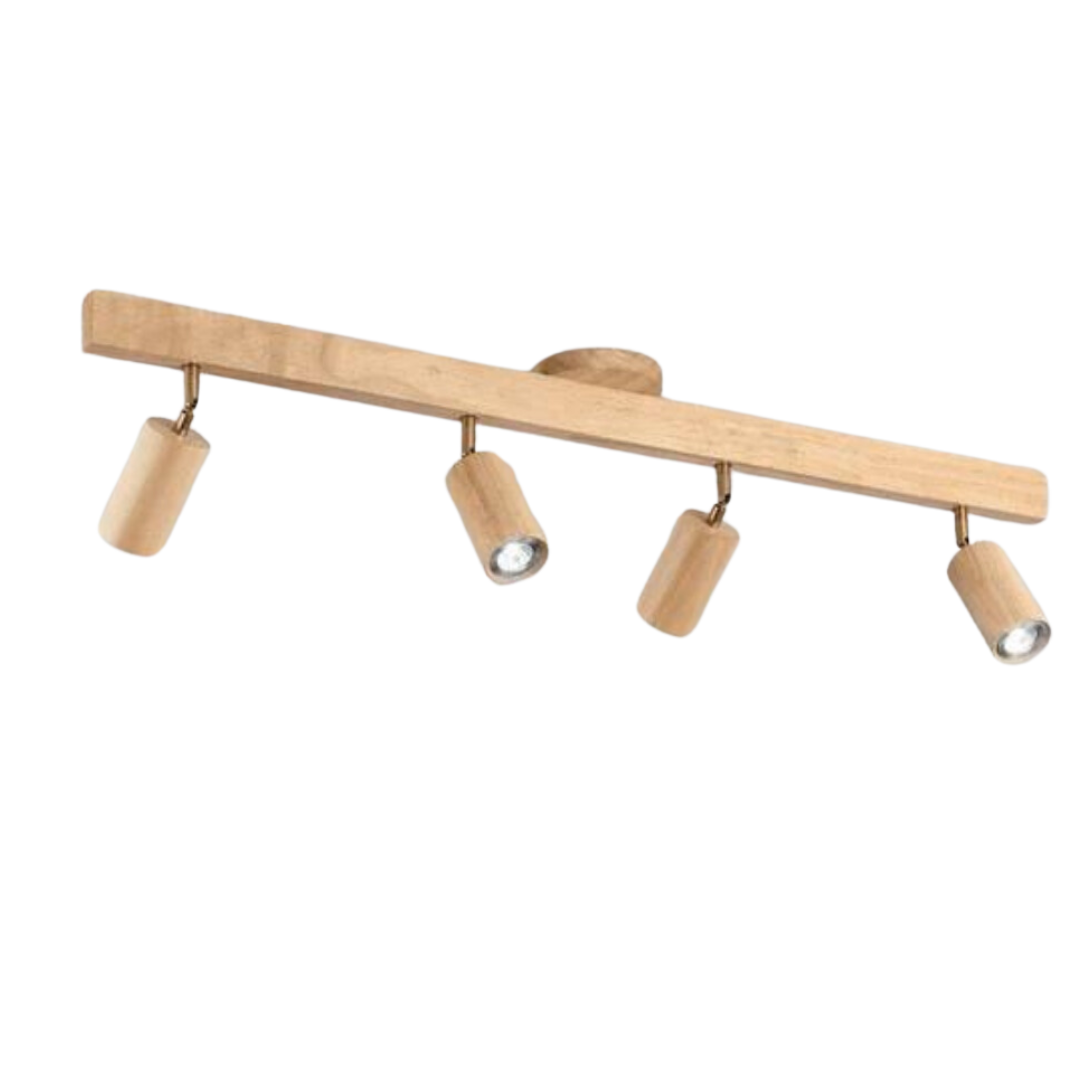 Regulowany Drewniany Reflektor Sufitowy – EcoLux