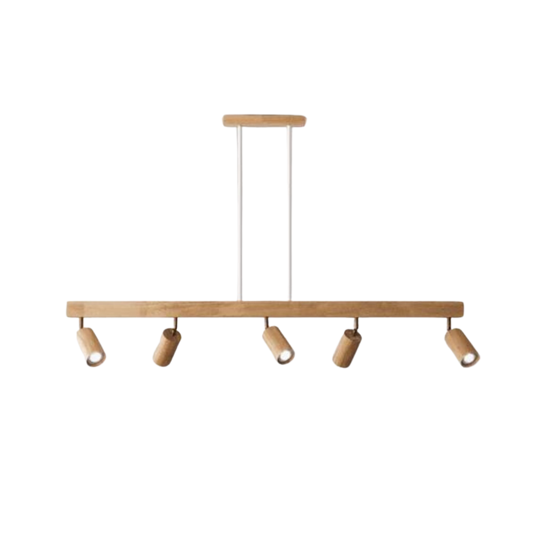 Regulowany Drewniany Reflektor Sufitowy – EcoLux