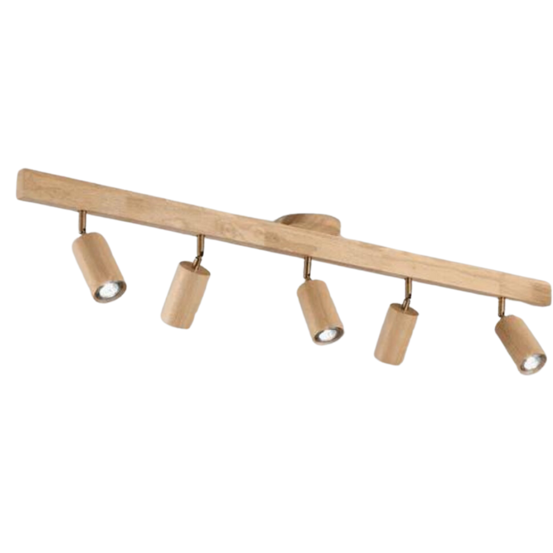 Regulowany Drewniany Reflektor Sufitowy – EcoLux