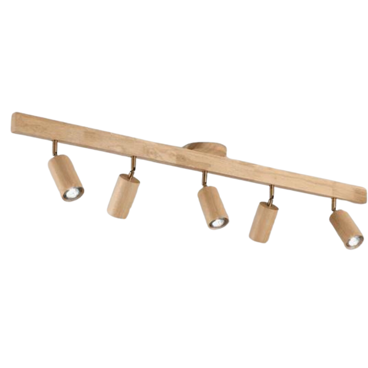 Regulowany Drewniany Reflektor Sufitowy – EcoLux