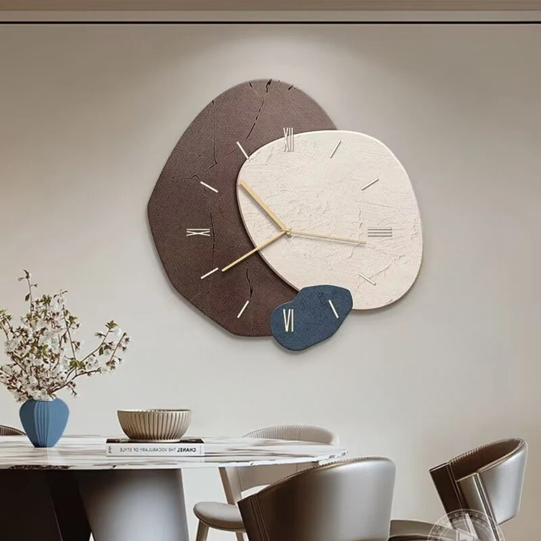 Drewniany zegar ścienny z lampką LED | Elegancki i praktyczny design