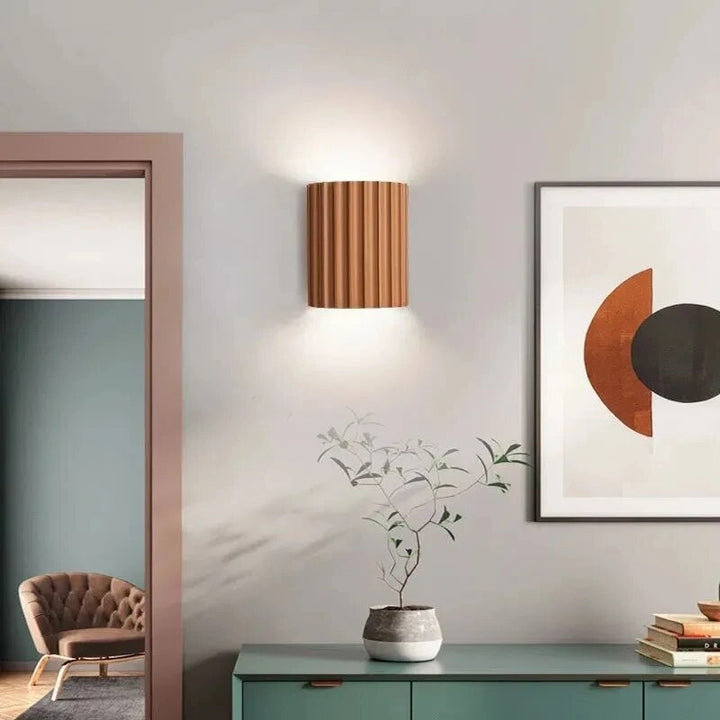 Stylowe lampy ścienne z żywicy - LumiResin
