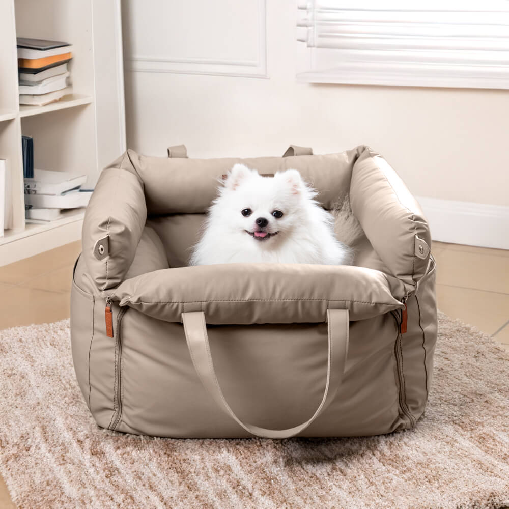Wygodny zimowy fotelik samochodowy dla psa - PawLuxury