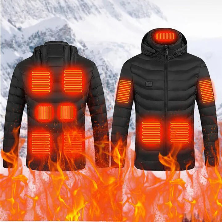 Lekka ogrzewana kurtka unisex z wieloma strefami ciepła