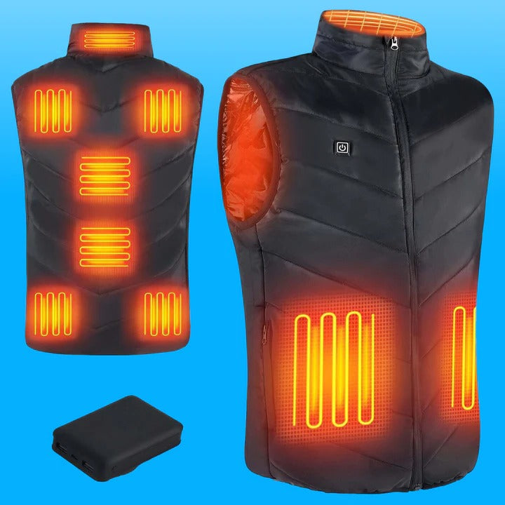 Lekka ogrzewana kamizelka unisex z powerbankiem 10 000 mAh