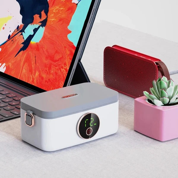 Bezprzewodowy podgrzewany lunchbox z akumulatorem 16 000 mAh i pięcioma poziomami