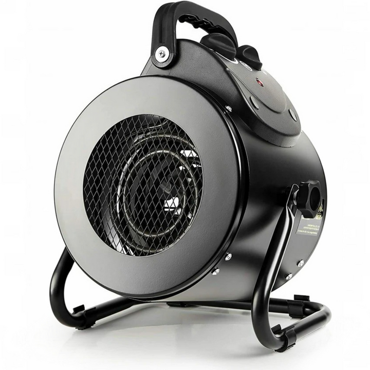 Wytrzymały termowentylator 1500 W z metalu z klasą IPX4