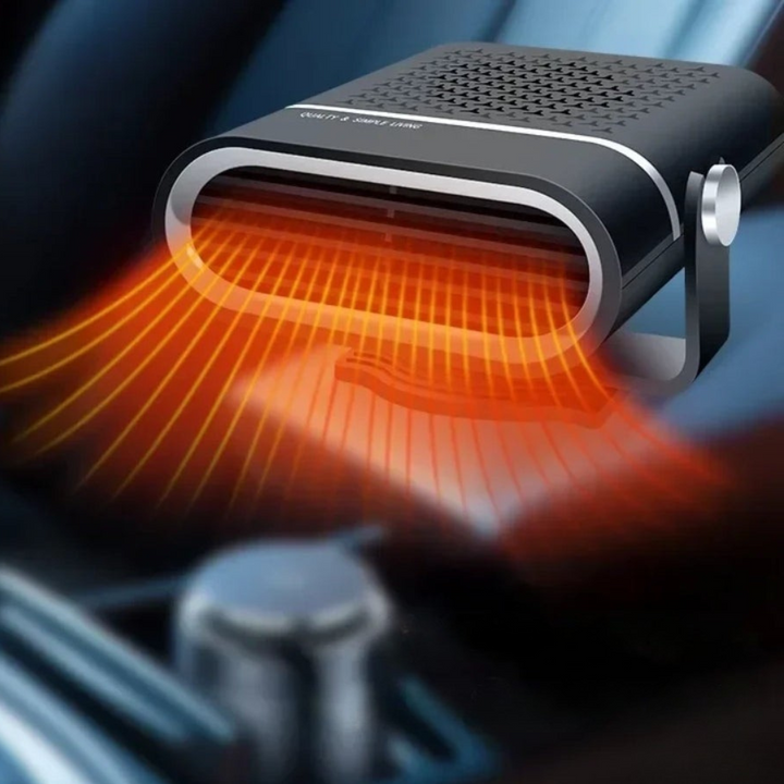 Podgrzewacz do samochodu i odszranżacz szyb | 12V USB Przenośny | Czarny