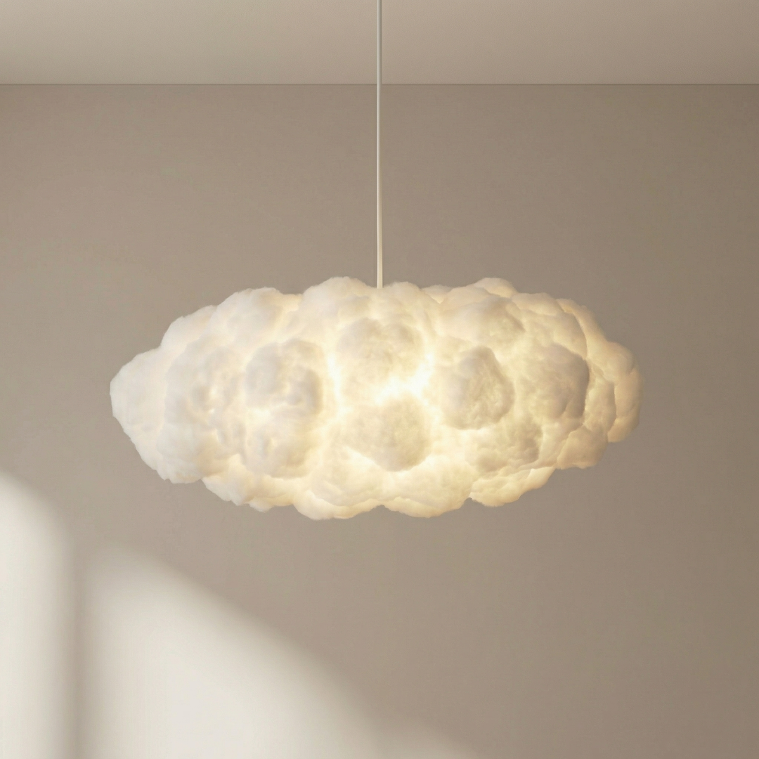 Lampa wisząca w kształcie chmury
