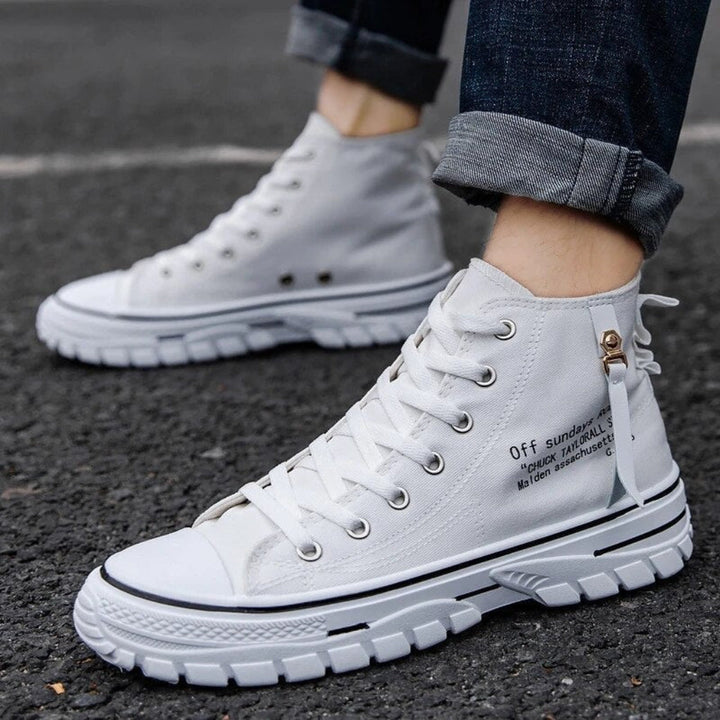 Casual Streetwear Męskie Chunky Canvas High Tops