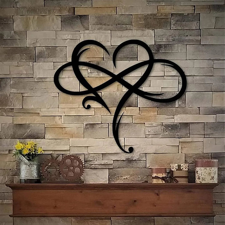 LoveBound - elegancka dekoracja ścienna w kształcie serca i symbolu nieskończoności