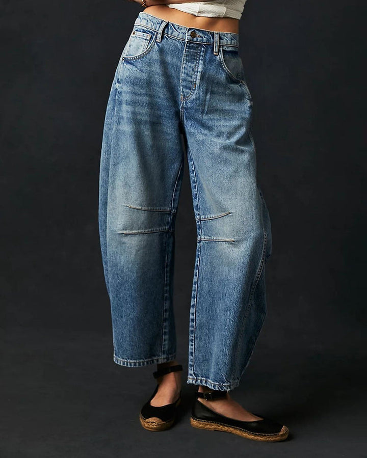 Damskie jeansy o kroju barrel – Maribel edycja jesienna