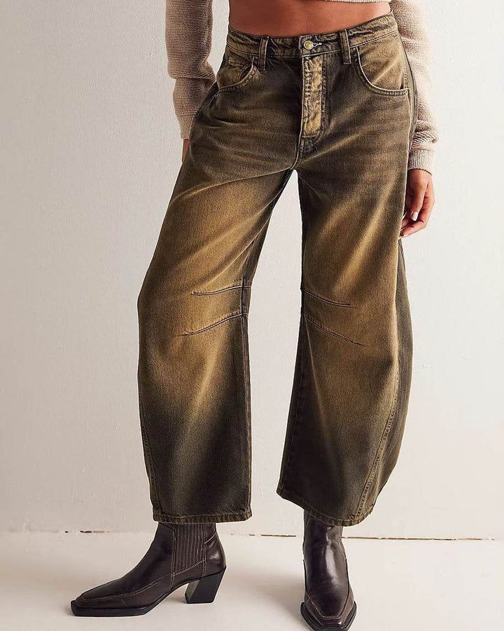 Damskie jeansy o kroju barrel – Maribel edycja jesienna
