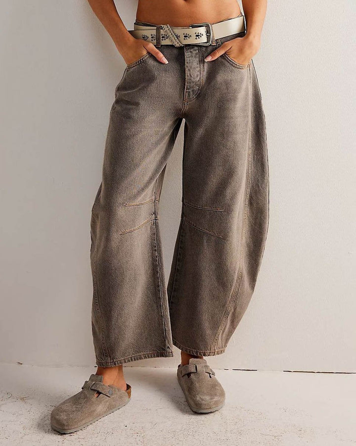 Damskie jeansy o kroju barrel – Maribel edycja jesienna