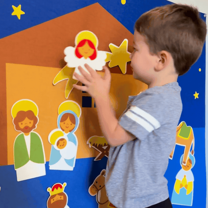 Szopka bożonarodzeniowa z filcu do wspólnej zabawy i tradycji – KinderKerst
