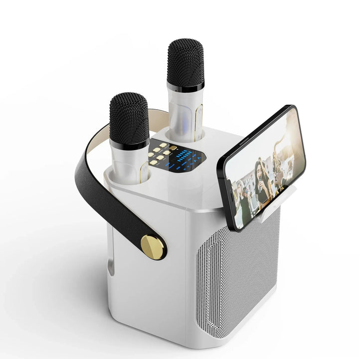 Potężna, przenośna kolumna karaoke Bluetooth - dźwięk surround 360°
