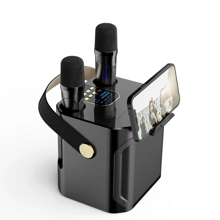 Potężna, przenośna kolumna karaoke Bluetooth - dźwięk surround 360°