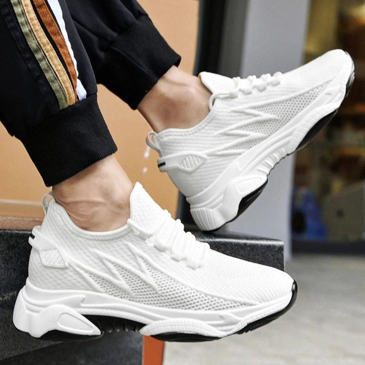 Stylowe męskie sneakersy dyskretnie dodające wzrostu – MaxLift Boost