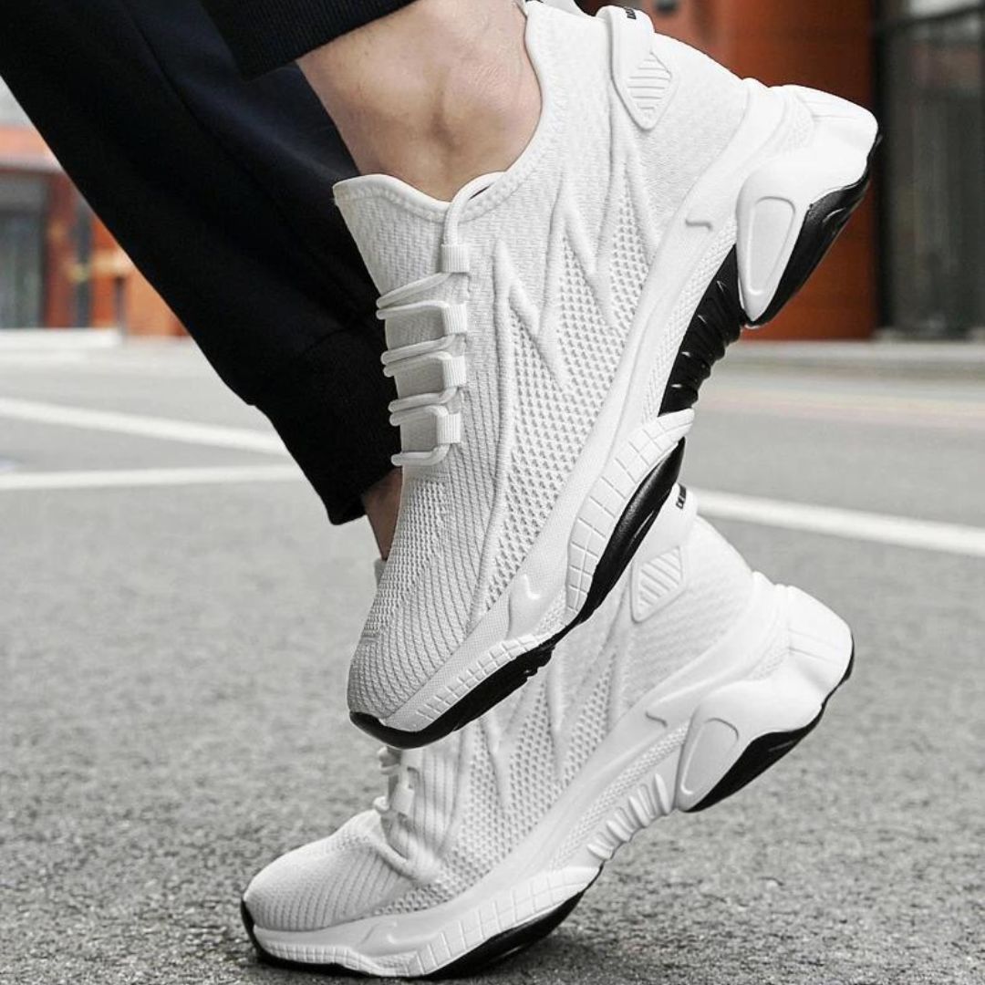 Stylowe męskie sneakersy dyskretnie dodające wzrostu – MaxLift Boost
