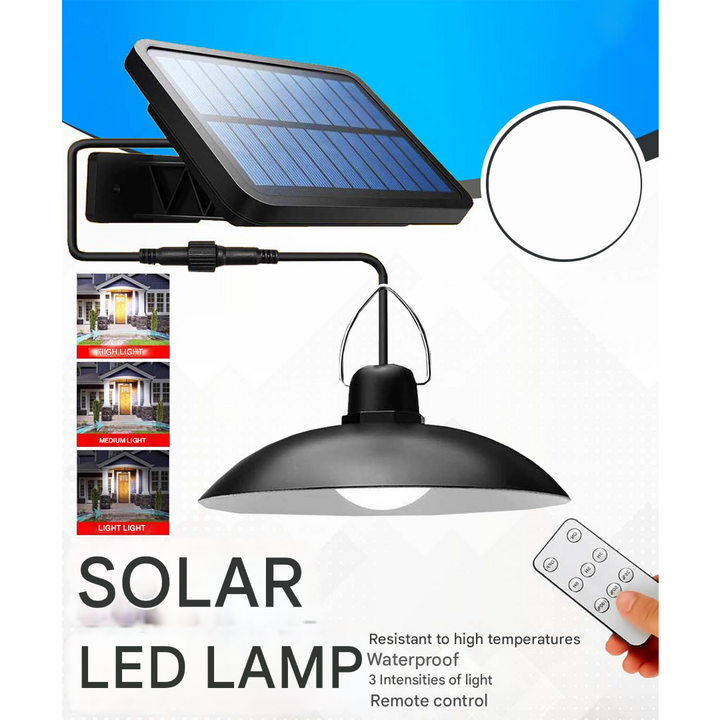 Zestaw bezprzewodowych solarnych lamp LED z pilotem – TwinRay