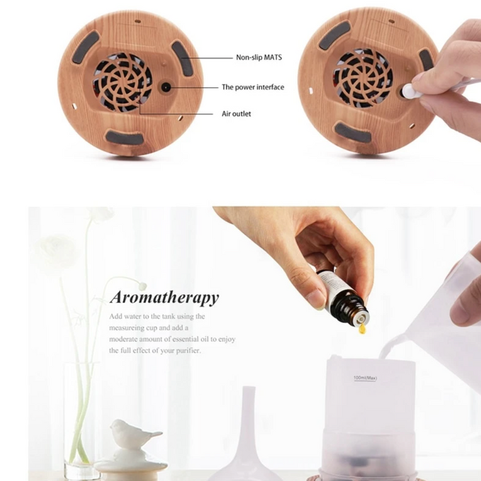 Relaksujący dyfuzor zapachowy do aromaterapii i oświetlenia otoczenia – AuroraGlow