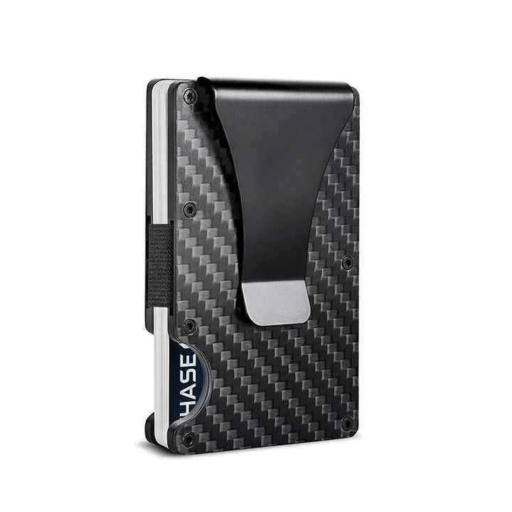 Portfel z matowego kobaltowego tytanu – cienki i elegancki portfel RFID dla mężczyzn i kobiet