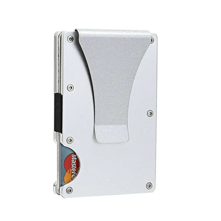 Portfel z matowego kobaltowego tytanu – cienki i elegancki portfel RFID dla mężczyzn i kobiet