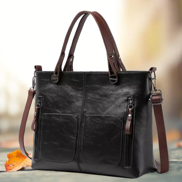 Elegancka Klasyczna Skórzana Torba na Ramię