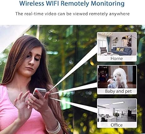 Mini Kamera Bezpieczeństwa WiFi Bezprzewodowa 1080P - Sterowanie przez Aplikację, Wewnątrz/na Zewnątrz