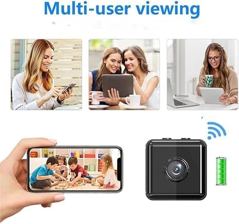 Mini Kamera Bezpieczeństwa WiFi Bezprzewodowa 1080P - Sterowanie przez Aplikację, Wewnątrz/na Zewnątrz