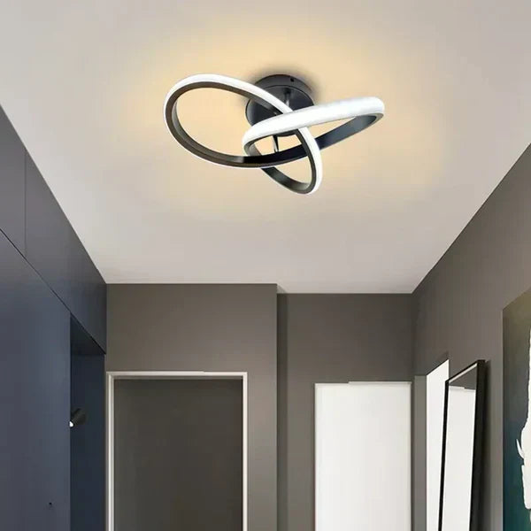 Nowoczesna lampa sufitowa LED - energooszczędny design | 24 cm