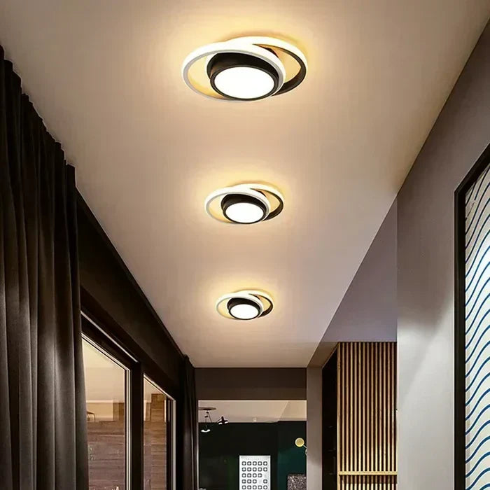 Nowoczesna lampa sufitowa LED - energooszczędny design | 24 cm