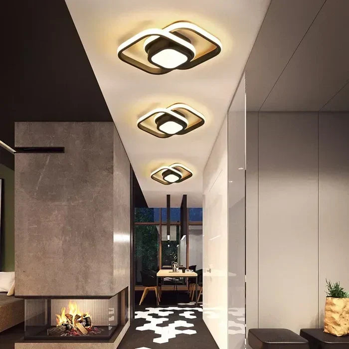 Nowoczesna lampa sufitowa LED - energooszczędny design | 24 cm