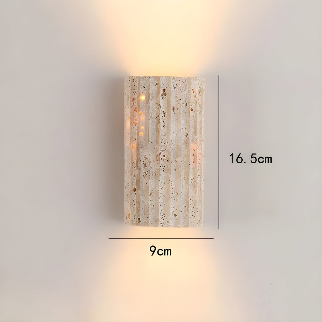 Lampa ścienna z naturalnego kamienia - elegancki design