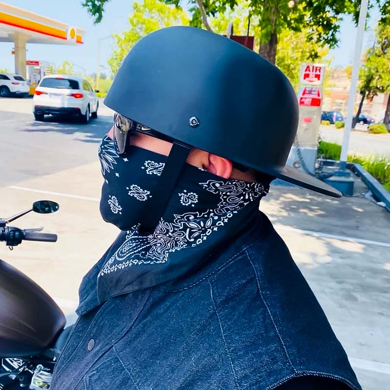 Kask motocyklowy w stylu czapki - homologacja DOT