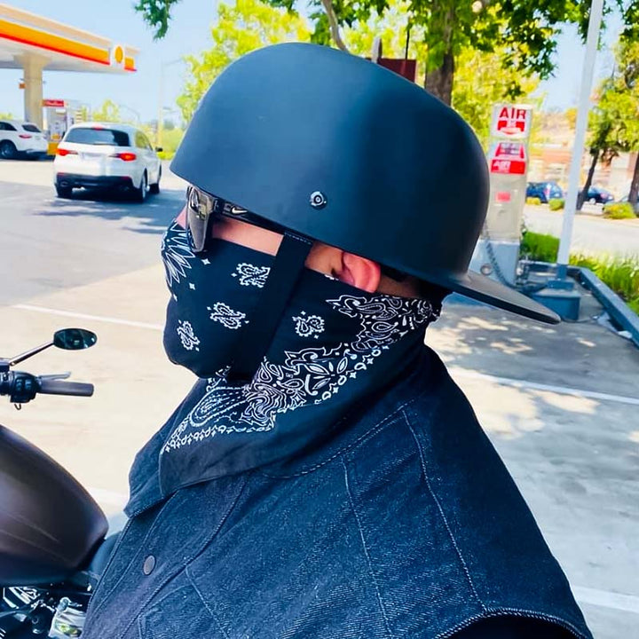 Kask motocyklowy w stylu czapki - homologacja DOT