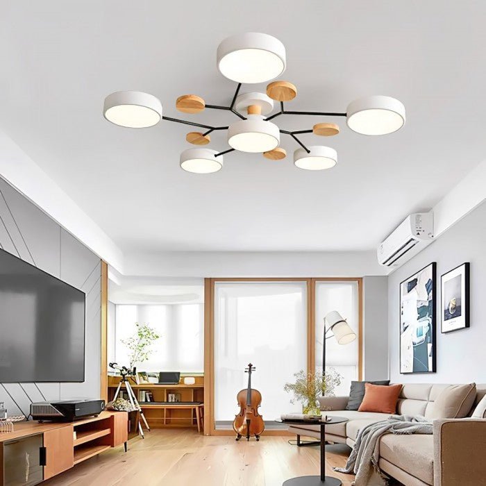 NordicGlow | Rozgałęziona skandynawska lampa sufitowa LED