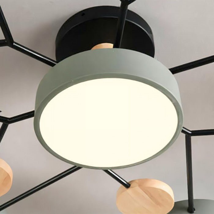 NordicGlow | Rozgałęziona skandynawska lampa sufitowa LED