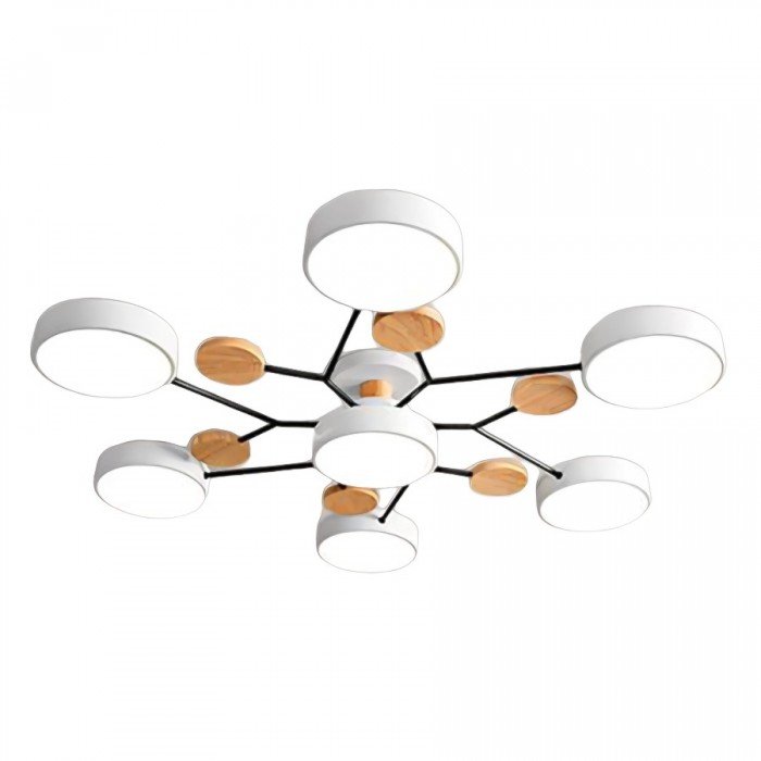 NordicGlow | Rozgałęziona skandynawska lampa sufitowa LED