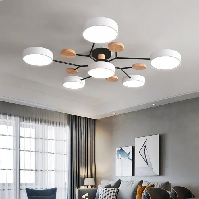 NordicGlow | Rozgałęziona skandynawska lampa sufitowa LED