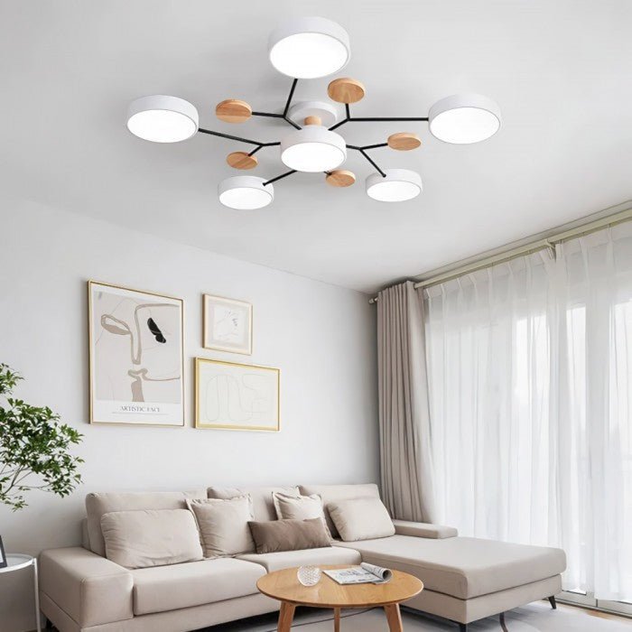 NordicGlow | Rozgałęziona skandynawska lampa sufitowa LED